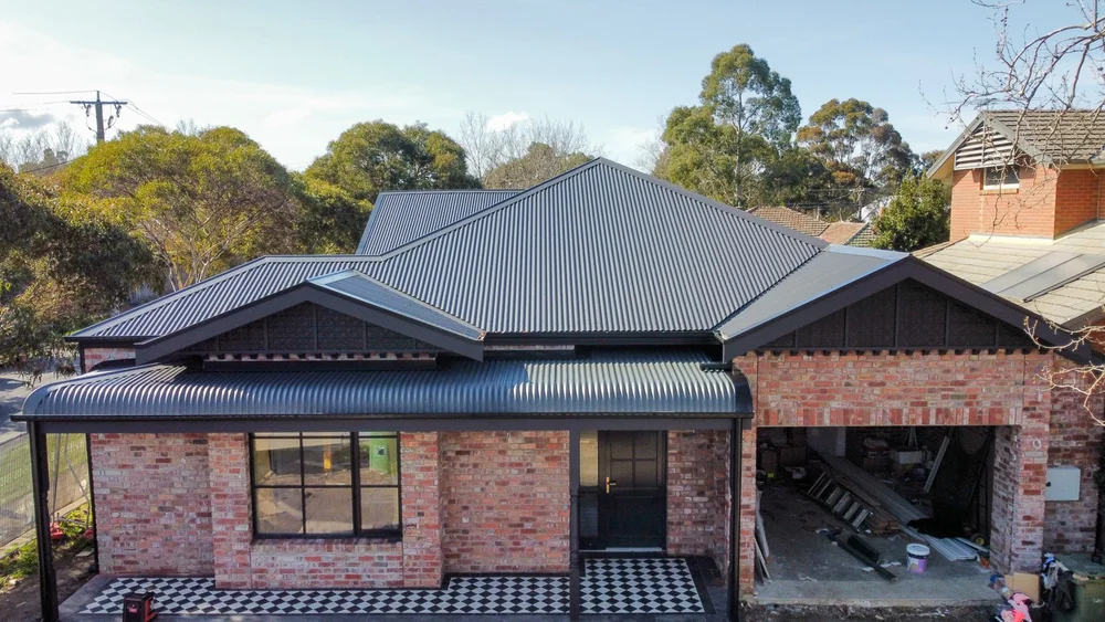 SMP project in Alphington, aerial view