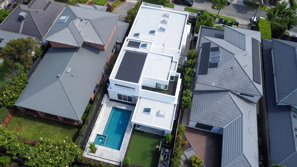 SMP project in Ashburton, aerial view